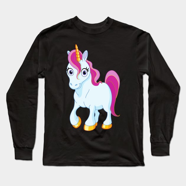 Unicorn, Unicorn Lover, Unicorns Are Real, Funny Unicorn, Horse, Horse Lover, Horse Gifts, Gifts For Her, Cutie Corn, Funny Horse, Rainbow, Unicorny Long Sleeve T-Shirt by DESIGN SPOTLIGHT